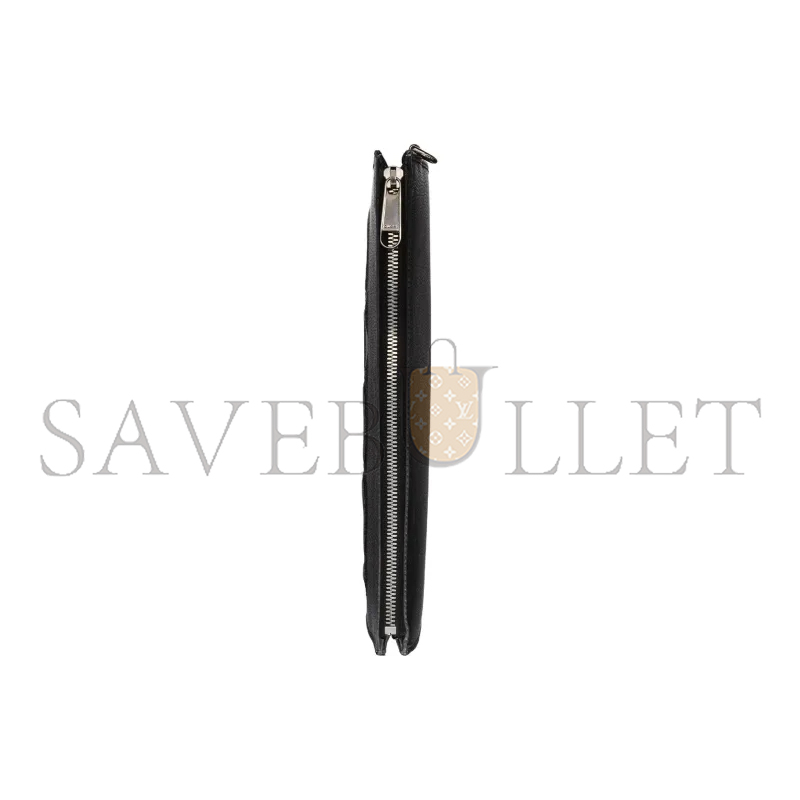 GUCCI INLAID LOGO GRAINED LEATHER CLUTCH 768374 (28*22*3cm)